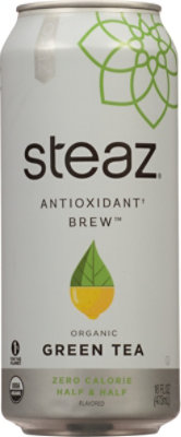 steaz Iced Green Tea Zero Calorie Half & Half Green Tea with Lemonade - 16 Fl. Oz. - Image 2