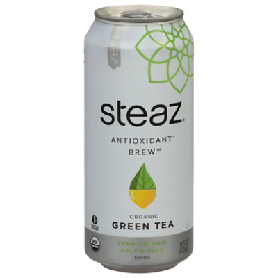 steaz Iced Green Tea Zero Calorie Half & Half Green Tea with Lemonade - 16 Fl. Oz. - Image 1