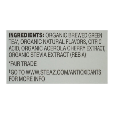 steaz Iced Green Tea Zero Calorie Half & Half Green Tea with Lemonade - 16 Fl. Oz. - Image 5