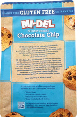 Mi Del Cookies Chocolate Chip Gluten Free - 8 Oz - Image 6