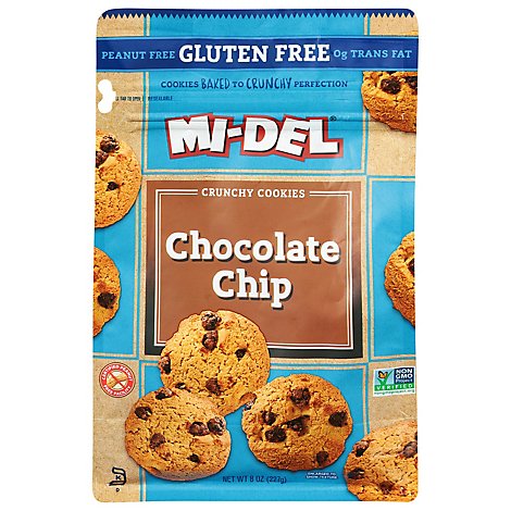 Mi Del Cookies Chocolate Chip Gluten Free - 8 Oz
