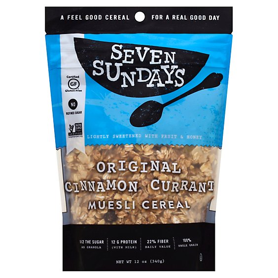 Seven Sundays Muesli Original Cinnamon Currant - 12 Oz