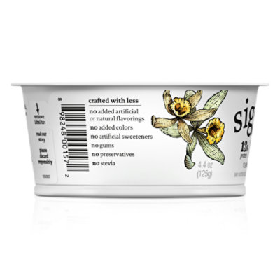 siggi's Vanilla Icelandic Skyr Whole Milk Yogurt - 4.4 Oz - Image 2