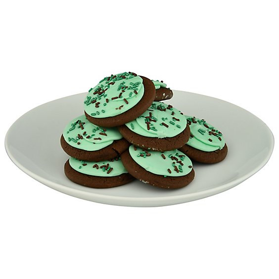 Bakery Cookies Frosted Mint Chocolate - Each