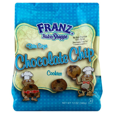 cookies サイズs 青 Franz Bake Shoppe Bite Size Choc Chip Cookies - 12 Oz - carrsqc
