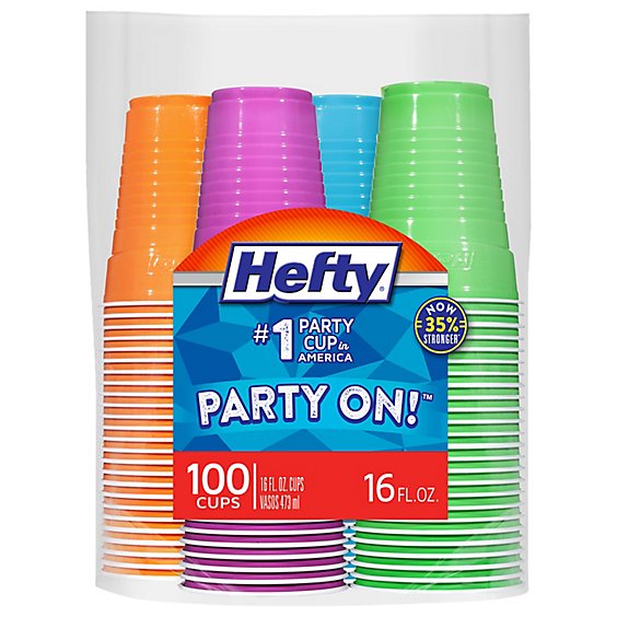 Hefty Everyday Cups 16 Ounce Bag - 100 Count