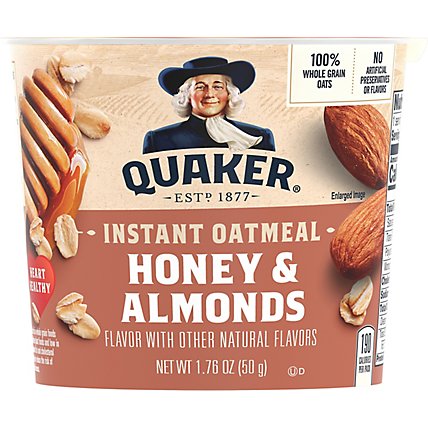 Quaker Oatmeal Instant Honey & Almonds - 1.76 Oz - Image 2