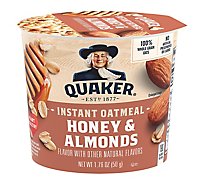 Quaker Oatmeal Instant Honey & Almonds - 1.76 Oz