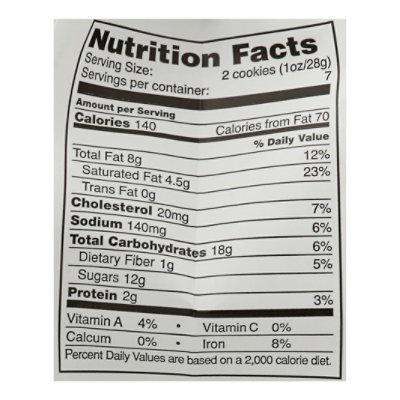 Tates Bake Shop Cookies Gluten Free Double Chocolate Chip - 7 Oz - Image 4