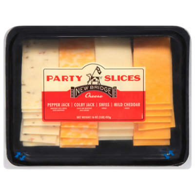 New Bridge Cheese Party Slices - 16 Oz - Image 1