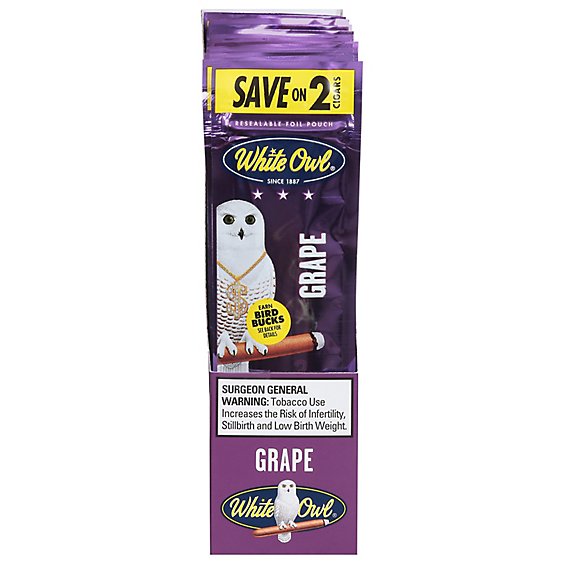 White Owl Grape Cigarillo - Case