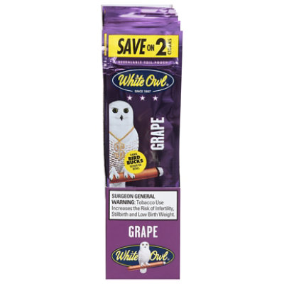 White Owl Grape Cigarillo - Case
