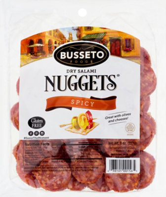 Busseto Salami Nugget Spicy - 8 Oz - Image 2