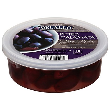 Pitted Calamata Olive Cup - 5 Oz - Image 1