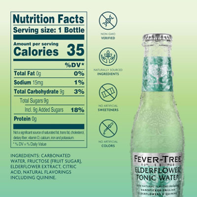 Fever-Tree Elderflower Tonic Water - 4-6.8 Fl. Oz. - Image 2