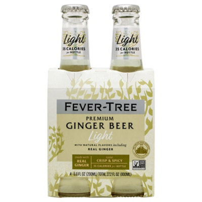 Fever Tree Ginger Beer Lt Soda - 4-6.8 Fl. Oz. - Image 1