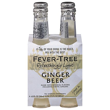 Fever Tree Ginger Beer Lt Soda - 4-6.8 Fl. Oz. - Image 1