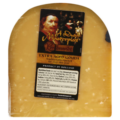 worm begaan Erge, ernstige A Dutch Masterpiece Rembrandt Gouda Cheese Aged Hw 0.50 LB - Tom Thumb