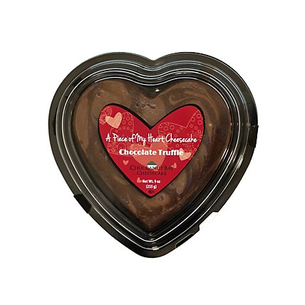 Cake Cheesecake Chocolate Truffle Heart - Each - Image 1