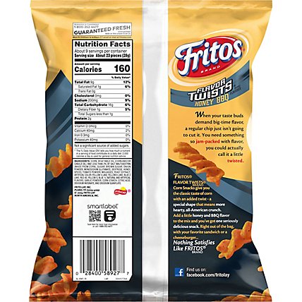 Fritos Flavor Twists Corn Snacks Honey BBQ Flavored - 9.25 Oz - Image 6