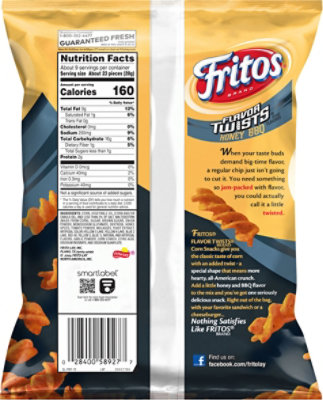 Fritos Flavor Twists Corn Snacks Honey BBQ Flavored - 9.25 Oz - Image 6