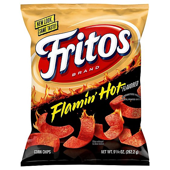 Fritos Corn Chips Flavored Flamin Hot - 9.25 Oz