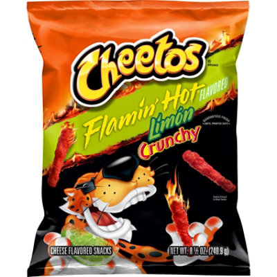 CHEETOS Snacks Cheese Flavored Flamin Hot Limon - 8.5 Oz - Image 1