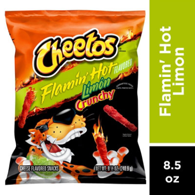 CHEETOS Snacks Cheese Flavored Flamin Hot Limon - 8.5 Oz - Image 2