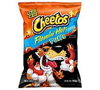 CHEETOS Snacks Cheese Flavored Puffs Flamin Hot - 8 Oz