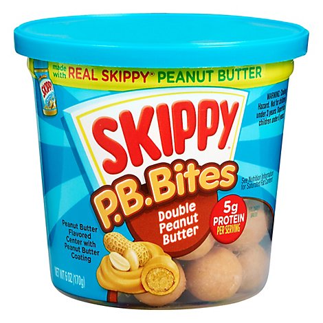 SKIPPY PB Bites Peanut Butter Flavored Center with Peanut Butter Coating - 6 Oz