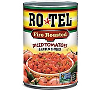 Rotel Fire Roasted Diced Tomatoes And Green Chilies - 10 Oz