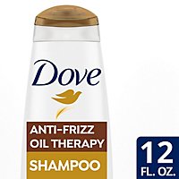 Dove Nutritive Solutions Shampoo Anti Frizz Oil Therapy - 12 Oz - Image 1