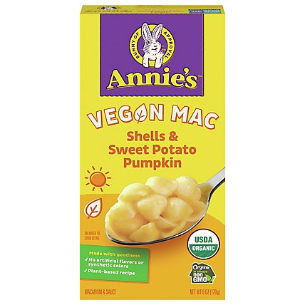 Annies Homegrown Organic Pasta Vegan Shell & Creamy Sauce Box - 6 Oz - Image 2