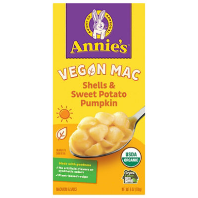 Annies Homegrown Organic Pasta Vegan Shell & Creamy Sauce Box - 6 Oz - Image 1