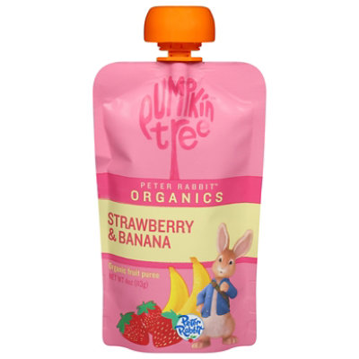 Peter Rabbit Organics Strawberry Banana Fruit Blend 4oz - Each