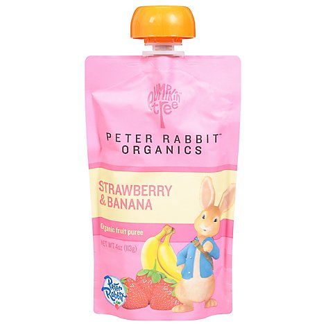Peter Rabbit Organics Strawberry Banana Fruit Blend 4oz - Each