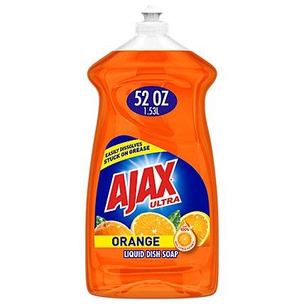 Ajax Ultra Triple Action Liquid Dish Soap Orange - 52 Fl. Oz. - Image 1