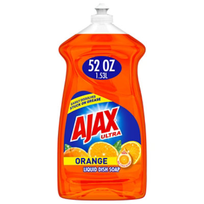 Ajax Ultra Triple Action Liquid Dish Soap Orange - 52 Fl. Oz.