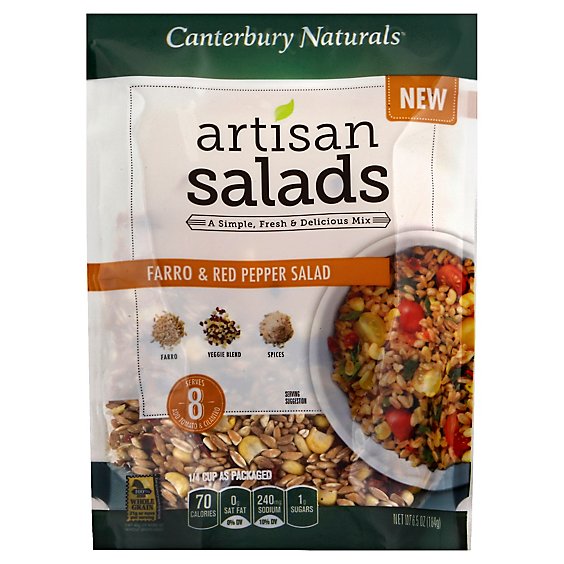 Canterbury Naturals Artisan Salads Salad Mix Farro & Red Pepper Pouch - 6.5 Oz