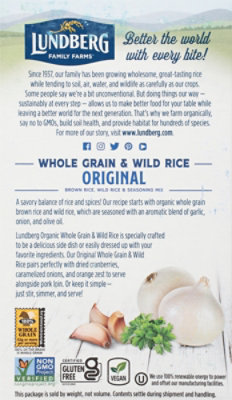 Lundberg Family Farms Organic Whole Grain & Wild Rice - Original - 6 Oz - Image 6