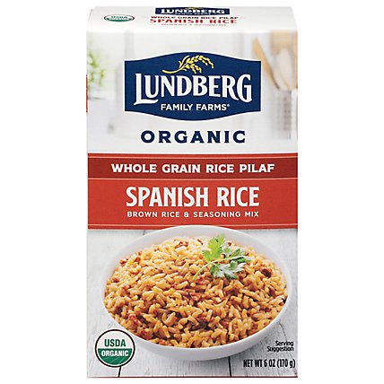 Lundberg Organic Rice & Seasoning Mix Spanish Rice Box - 6 Oz - Image 3