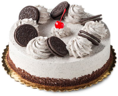 Bakery Cake 8 Inch 1 Layer Cookies N Creme - Each
