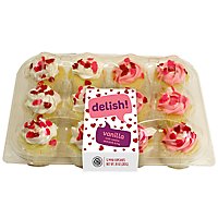 Cupcake Cake Mini Gold Valentines Day 12 Count - Each - Image 1