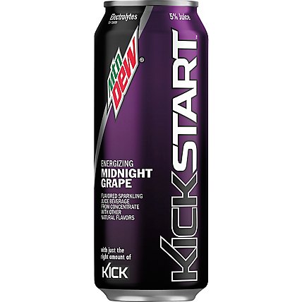 Mountain Dew Kickstart Energy Drink Midnight Grape - 16 Fl. Oz. - Image 2
