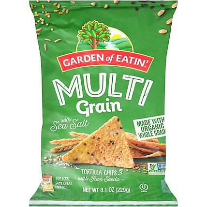 Garden of Eatin Tortilla Chips Multi Grain Sea Salt - 8.1 Oz - Image 2