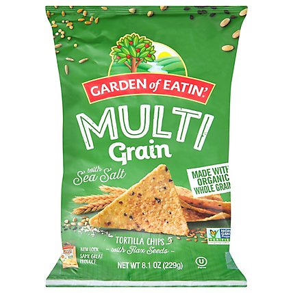 Garden of Eatin Tortilla Chips Multi Grain Sea Salt - 8.1 Oz - Image 1