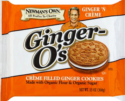 Newmans Own Organics The Second Generation Cookies Ginger-Os Ginger N Creme - 13 Oz - Image 2