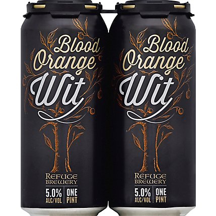Refuge Brewery Blood Orange Wit In Cans - 4-16 Fl. Oz. - Image 2