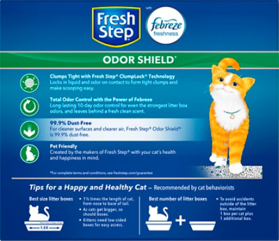 Fresh Step Odor Shield Scented Clumping Cat Litter With The Power Of Febreze - 20 Lbs - Image 4