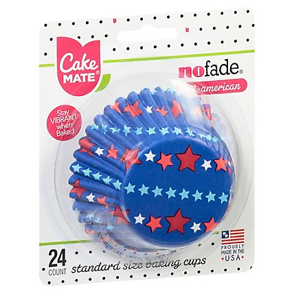 Cake Mate All American No Fade Baking Cups - 24 Count - Image 1